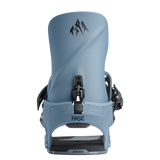 2027 Jones Mercury FASE snowboard binding Polar Blue rear view