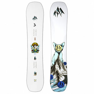 2027 Jones Rally Cat snowboard topsheet and base views