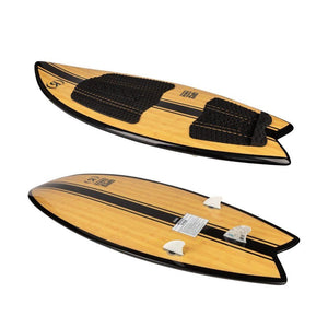 2027 Ronix Koal Classic Fish Wakesurfer angled deck and base – S2AS