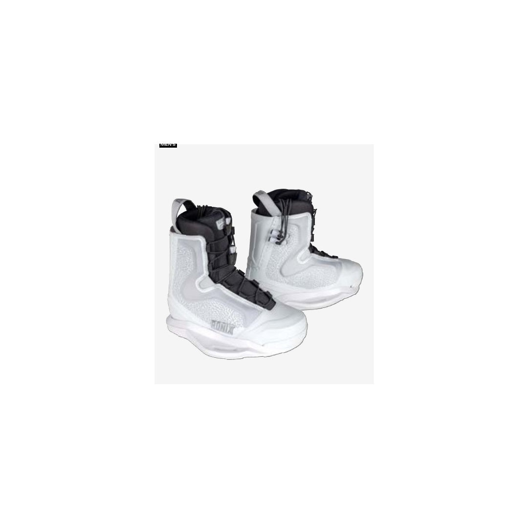 2027 Ronix One White Elephant Chrome Wakeboard Binding - Surface 2 Air Sports