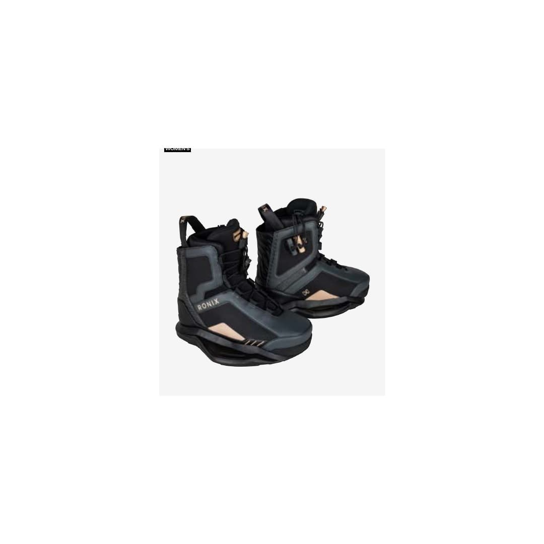 2027 Ronix Rise Black Cheetah / Apricot Women's Wakeboard Binding RONIX