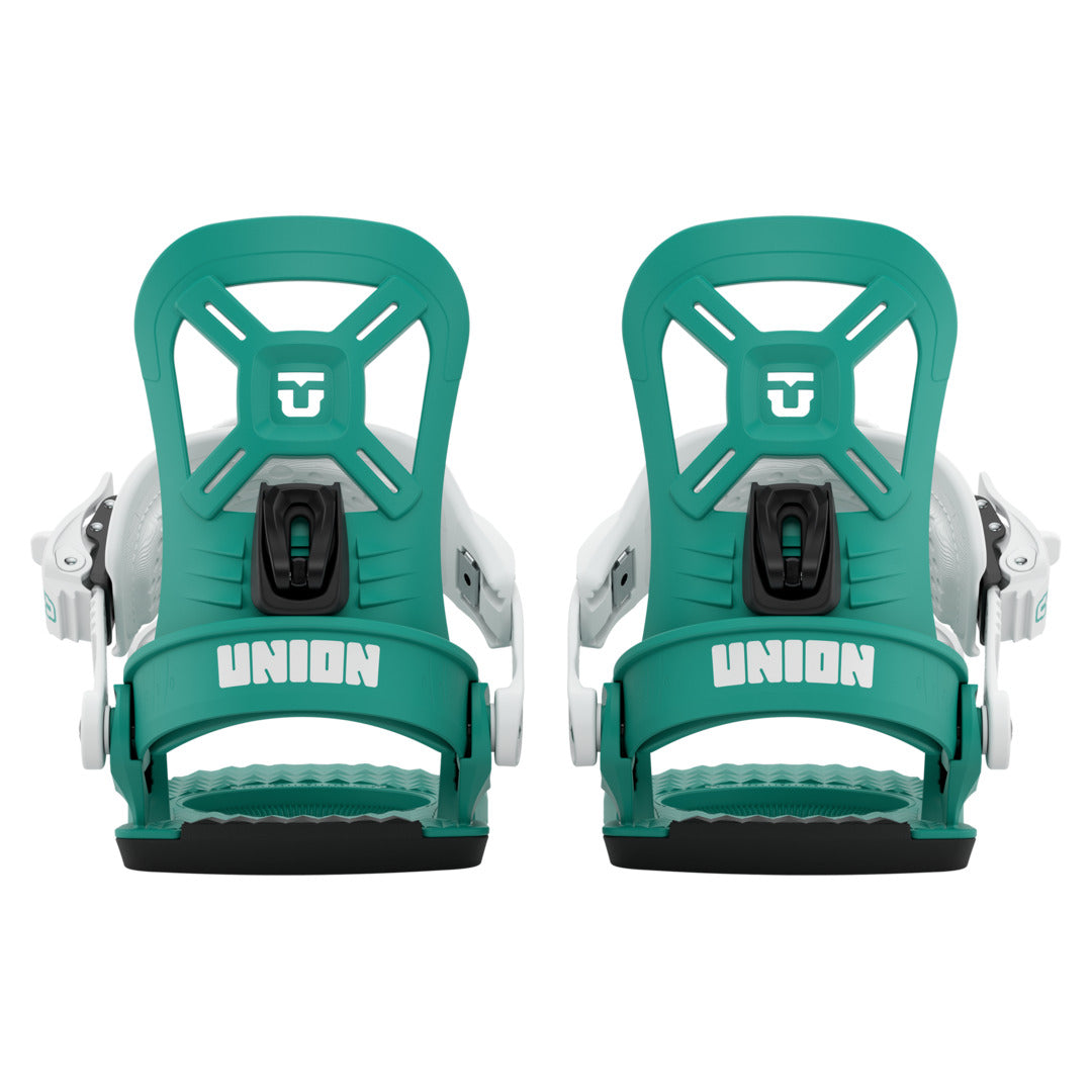 2027 UNION Cadet Mini Snowboard Binding - CADET MINI TEAL REAR FULL PAIR