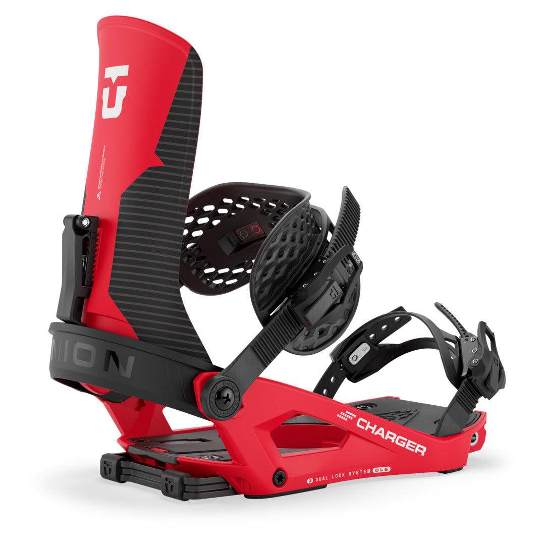 2027 UNION Charger Snowboard Binding - CHARGER BLACK-RED