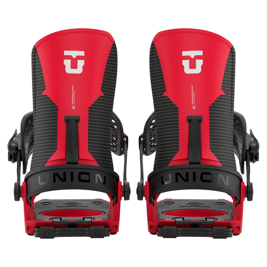 2027 UNION Charger Snowboard Binding - CHARGER BLACK-RED REAR FULL PAIR