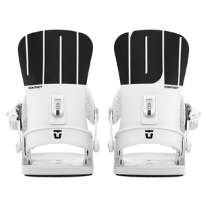 2027 UNION Contact [Women's] Snowboard Binding - CONTACT WOMEN WHITE REAR FULL PAIR