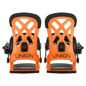 2027 UNION Flite Pro Snowboard Binding - FLITE PRO ORANGE REAR FULL PAIR