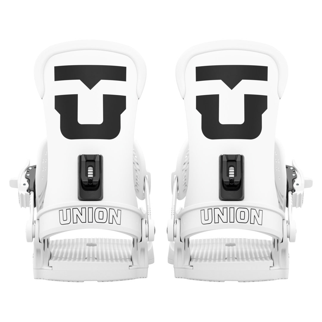 2027 UNION Force Classic Snowboard Binding - FORCE CLASSIC WHITE REAR FULL PAIR