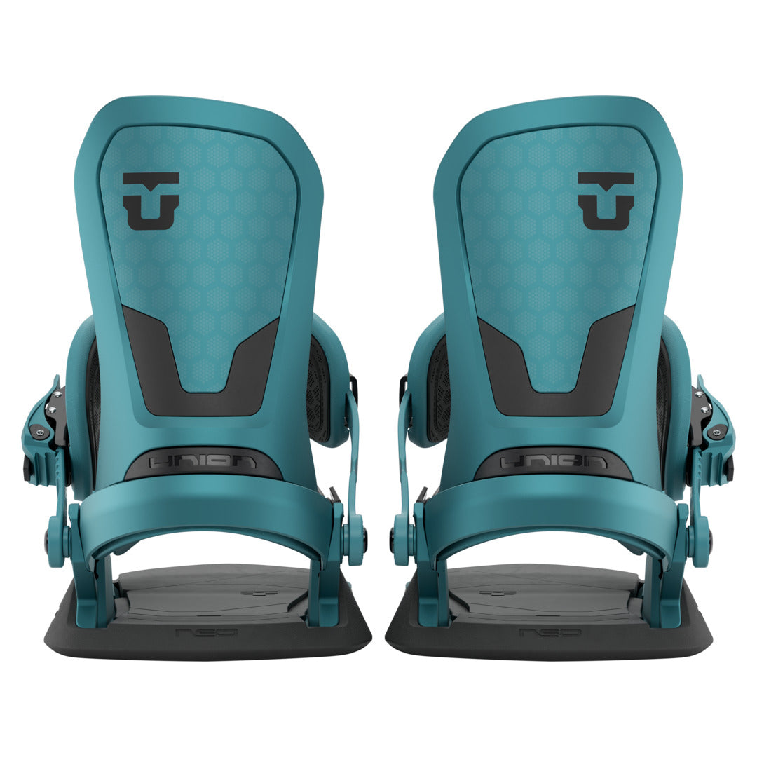 2027 UNION Neo Snowboard Binding - NEO GREEN FULL PAIR REAR