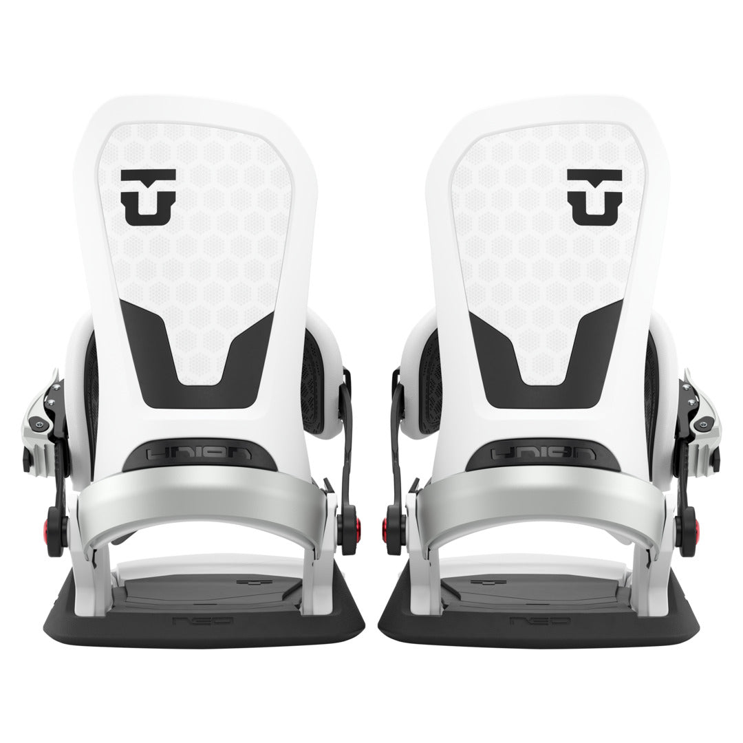 2027 UNION Neo Snowboard Binding - NEO WHITE FULL PAIR REAR