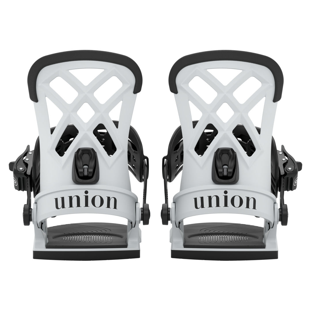 2027 UNION Rosa Snowboard Binding - ROSA LIGHT GREY REAR FULL PAIR
