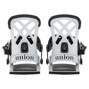 2027 UNION Rosa Snowboard Binding - ROSA LIGHT GREY REAR FULL PAIR