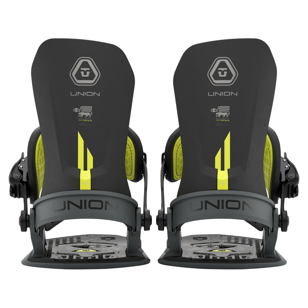 2027 UNION Source Pro TH Snowboard Binding - SOURCE PRO TH BLACK REAR FULL PAIR