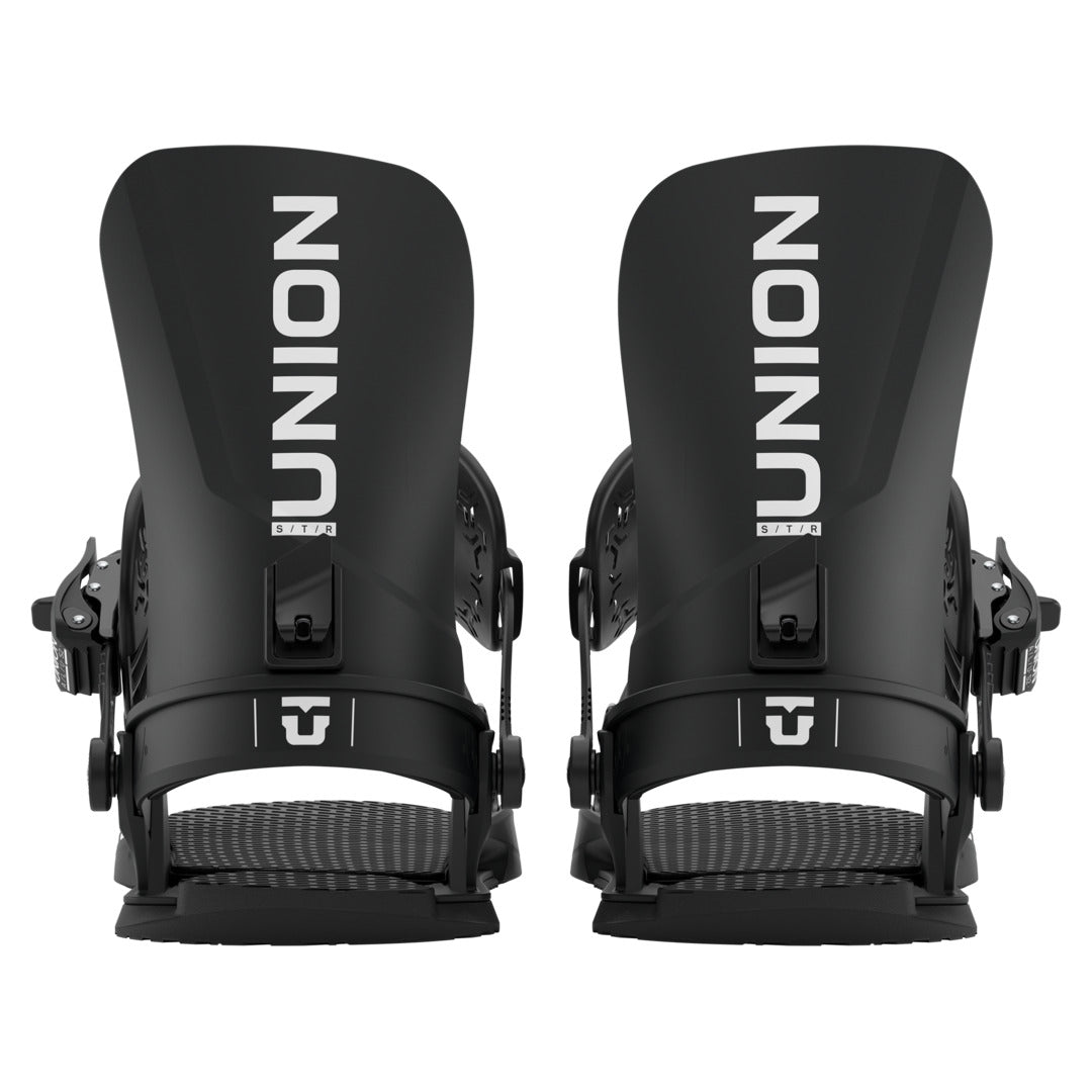 2027 UNION STR Snowboard Binding - STR BLACK REAR FULL PAIR