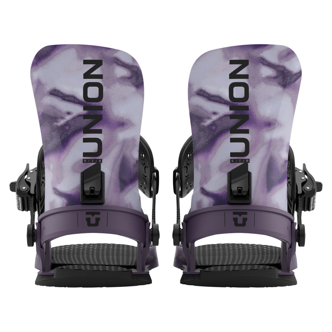 2027 UNION STR Snowboard Binding - STR PURPLE REAR FULL PAIR