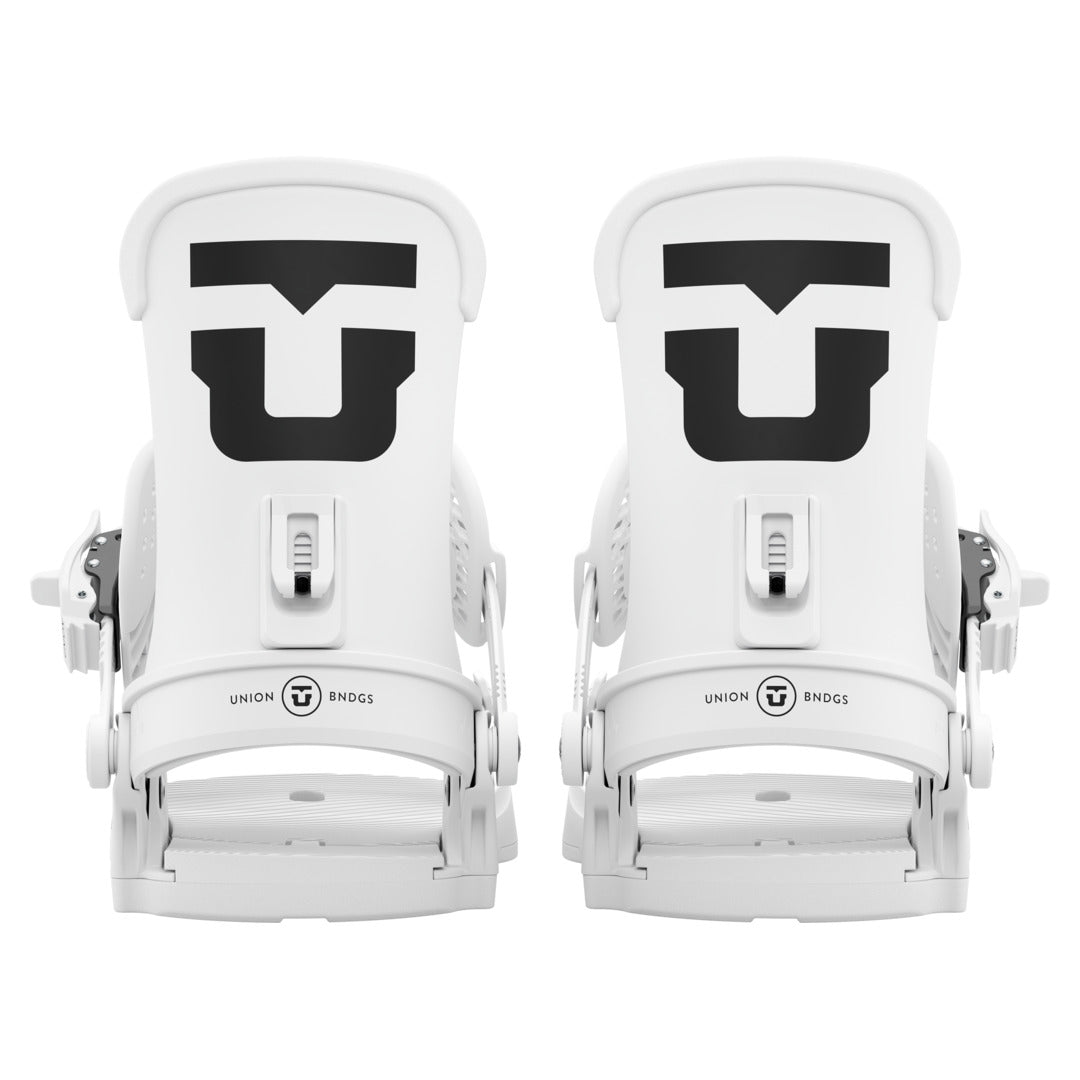 2027 UNION Trilogy Classic Snowboard Binding - TRILOGY CLASSIC WHITE REAR FULL PAIR