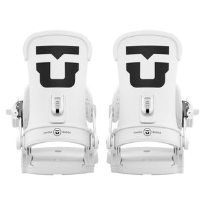 2027 UNION Trilogy Classic Snowboard Binding - TRILOGY CLASSIC WHITE REAR FULL PAIR