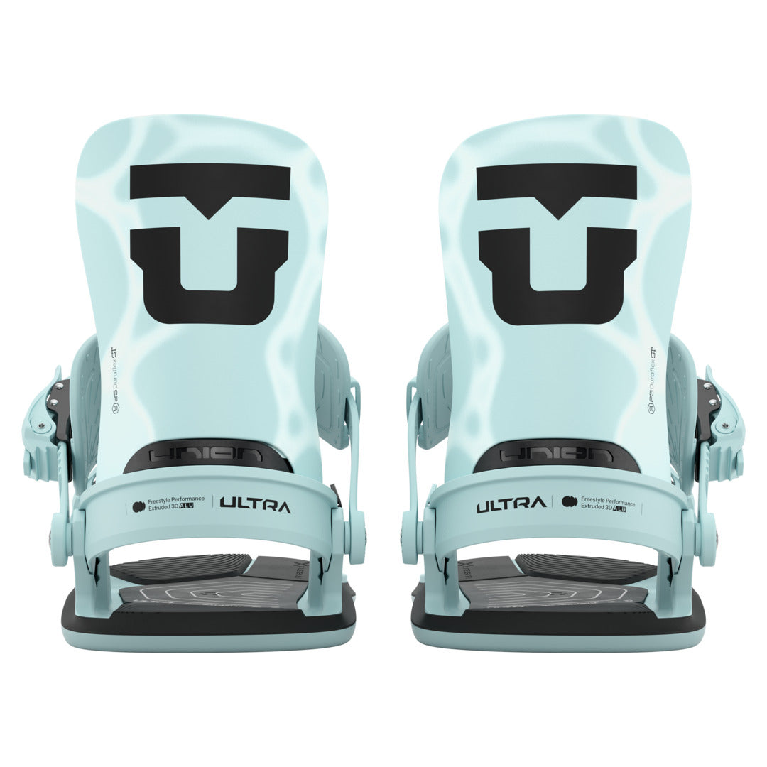 2027 UNION Ultra [Women's] Snowboard Binding - ULTRA WOMEN BLUE REAR FULL PAIR