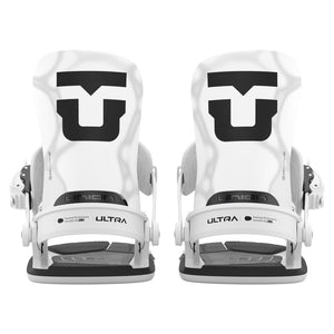 2027 UNION Ultra [Women's] Snowboard Binding - ULTRA WOMEN WHITE REAR FULL PAIR