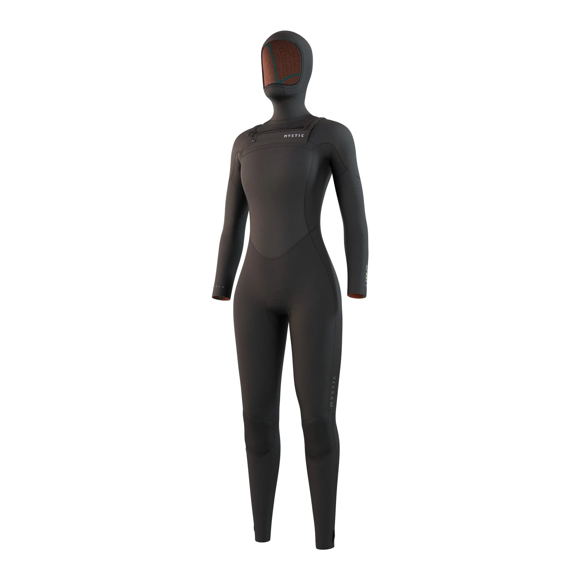 2026 Gem Hooded Fullsuit 6/4/3mm Front Zip - Black