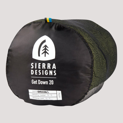 Sierra Designs Get Down 20° – Lightweight Down Sleeping Bag for 3-Season Use