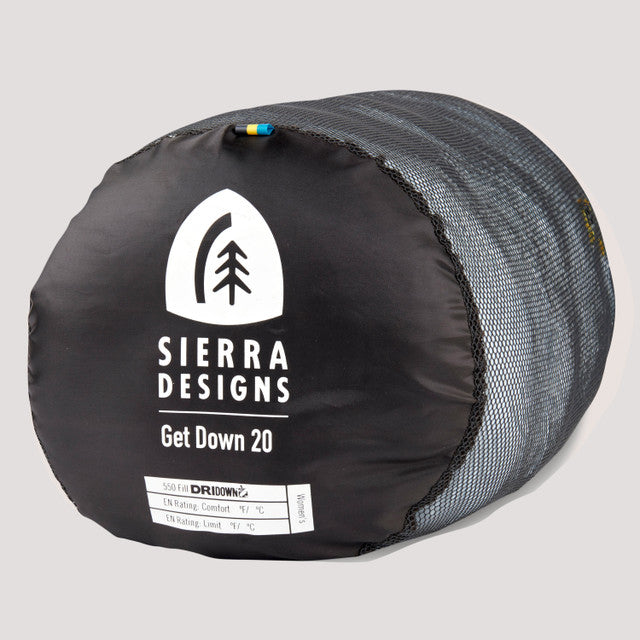 Sierra Designs Women’s Get Down 20° – Lightweight 3-Season Down Bag