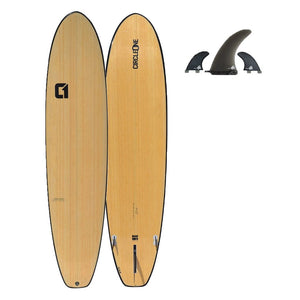 8' CIRCLE ONE BAMBOO SQUASH TAIL MINI MAL SURFBOARD S2AS