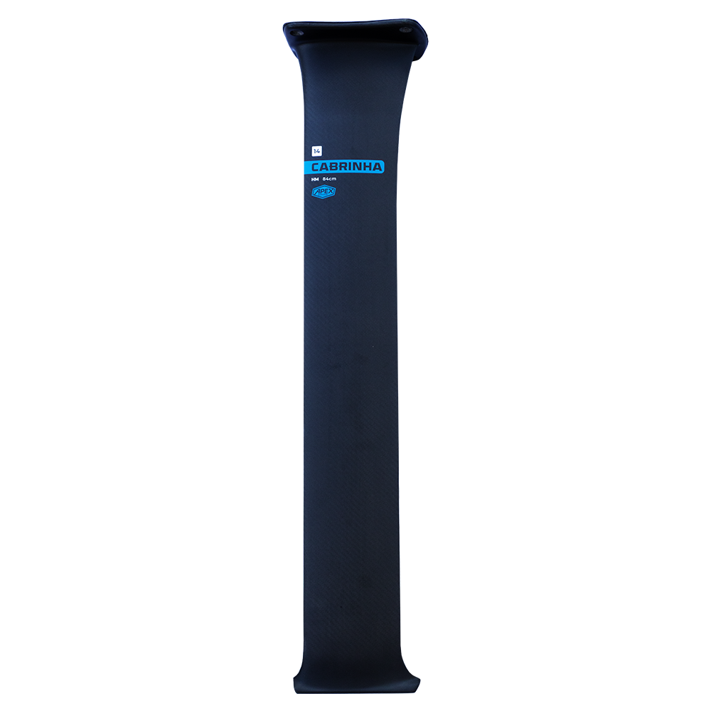 Cabrinha UNION APEX carbon mast featuring an ultra-thin 14mm profile and streamlined UNION connection for superior stiffness and minimal drag.