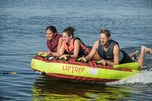 2027 Radar Liftoff Marshmallow Top 3 Person Towable Tube - Red / Yellow