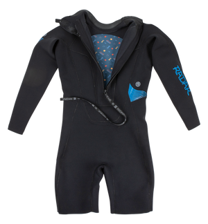 2027 Radar Long Sleeve Shorty 2mm Back Zip Wetsuit - Black