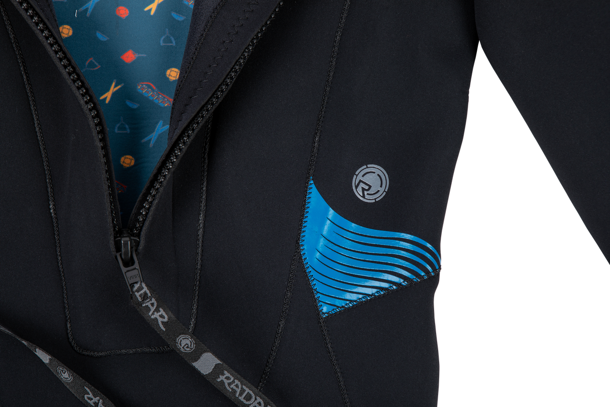 2027 Radar Long Sleeve Shorty 2mm Back Zip Wetsuit - Black