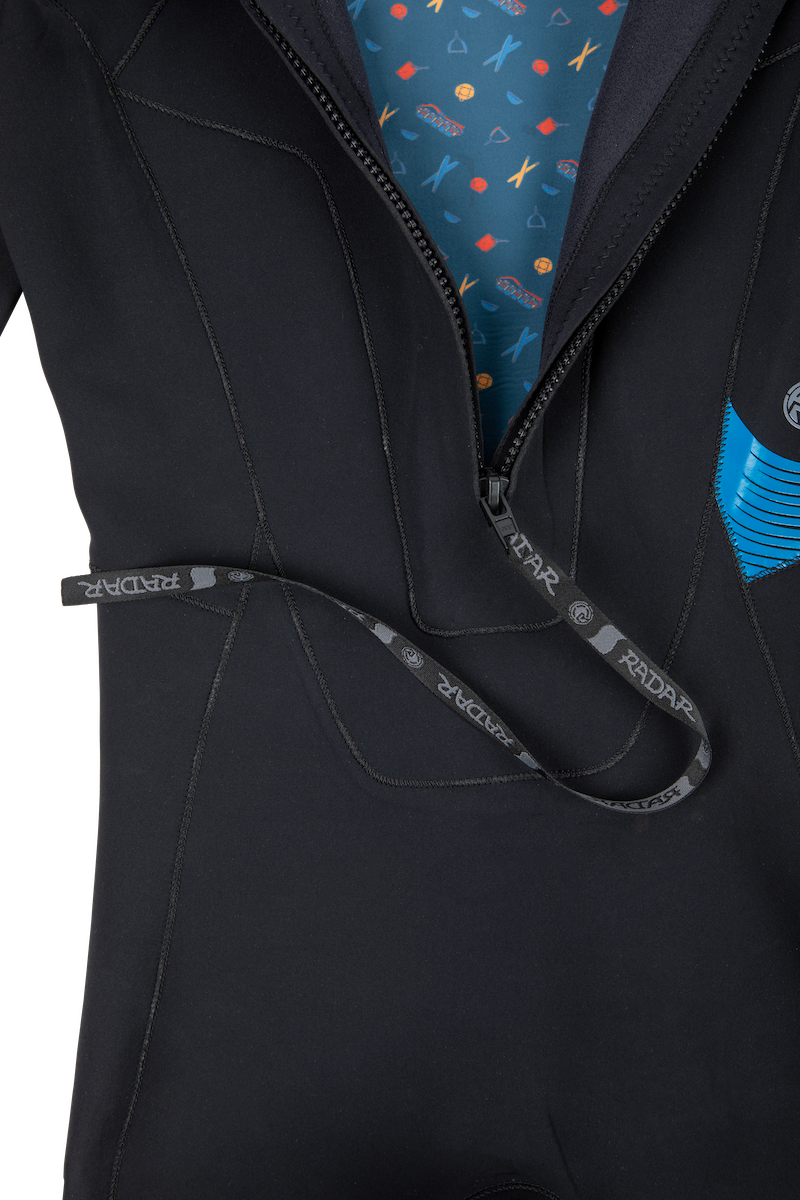 2027 Radar Long Sleeve Shorty 2mm Back Zip Wetsuit - Black