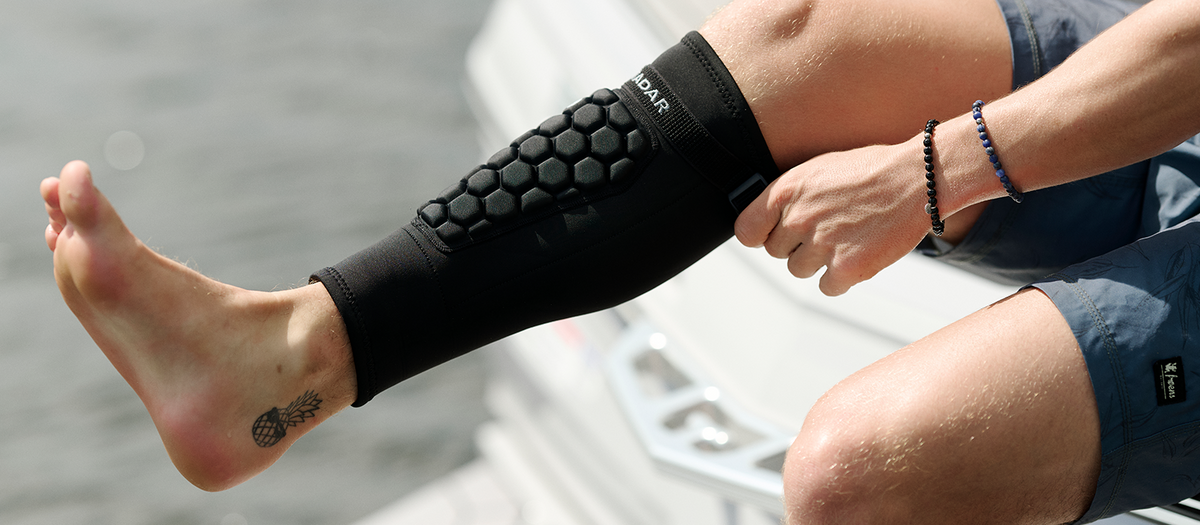 2027 Radar Waterski Shin Guard - Black