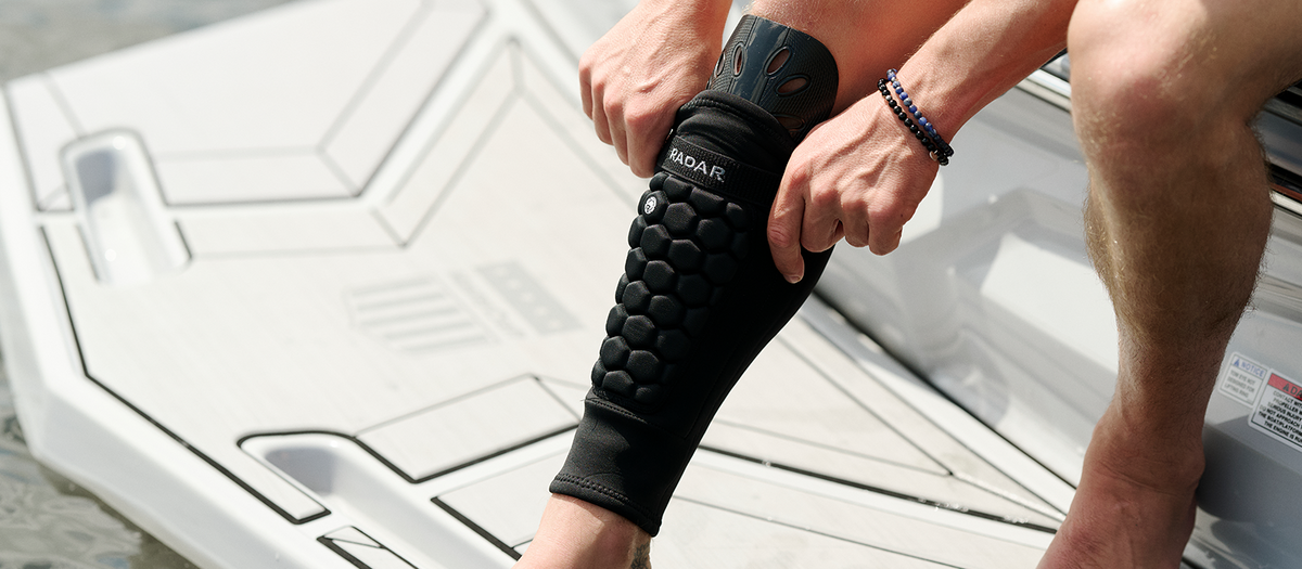 2027 Radar Waterski Shin Guard - Black