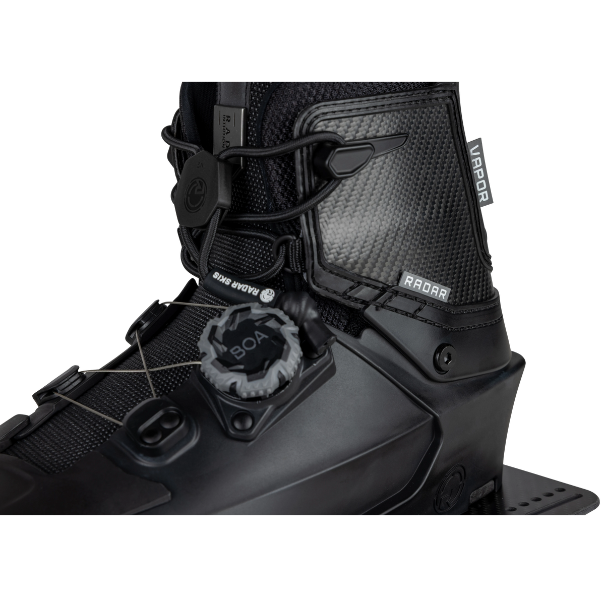 2027 Radar Vapor BOA Waterski Boot - Grey / Carbitex