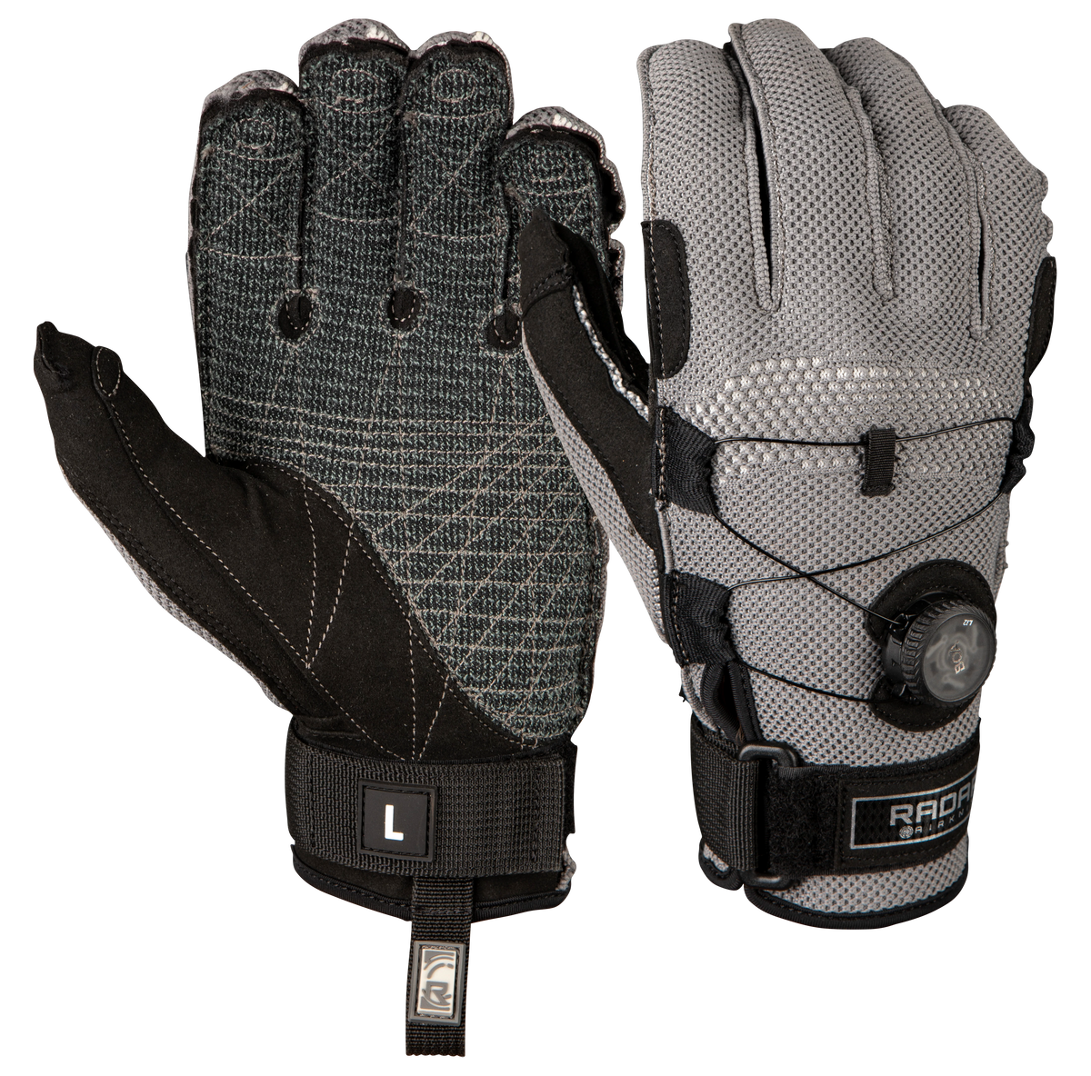 2027 Radar AirKnit-K BOA Inside-Out Waterski Glove - Fog Grey