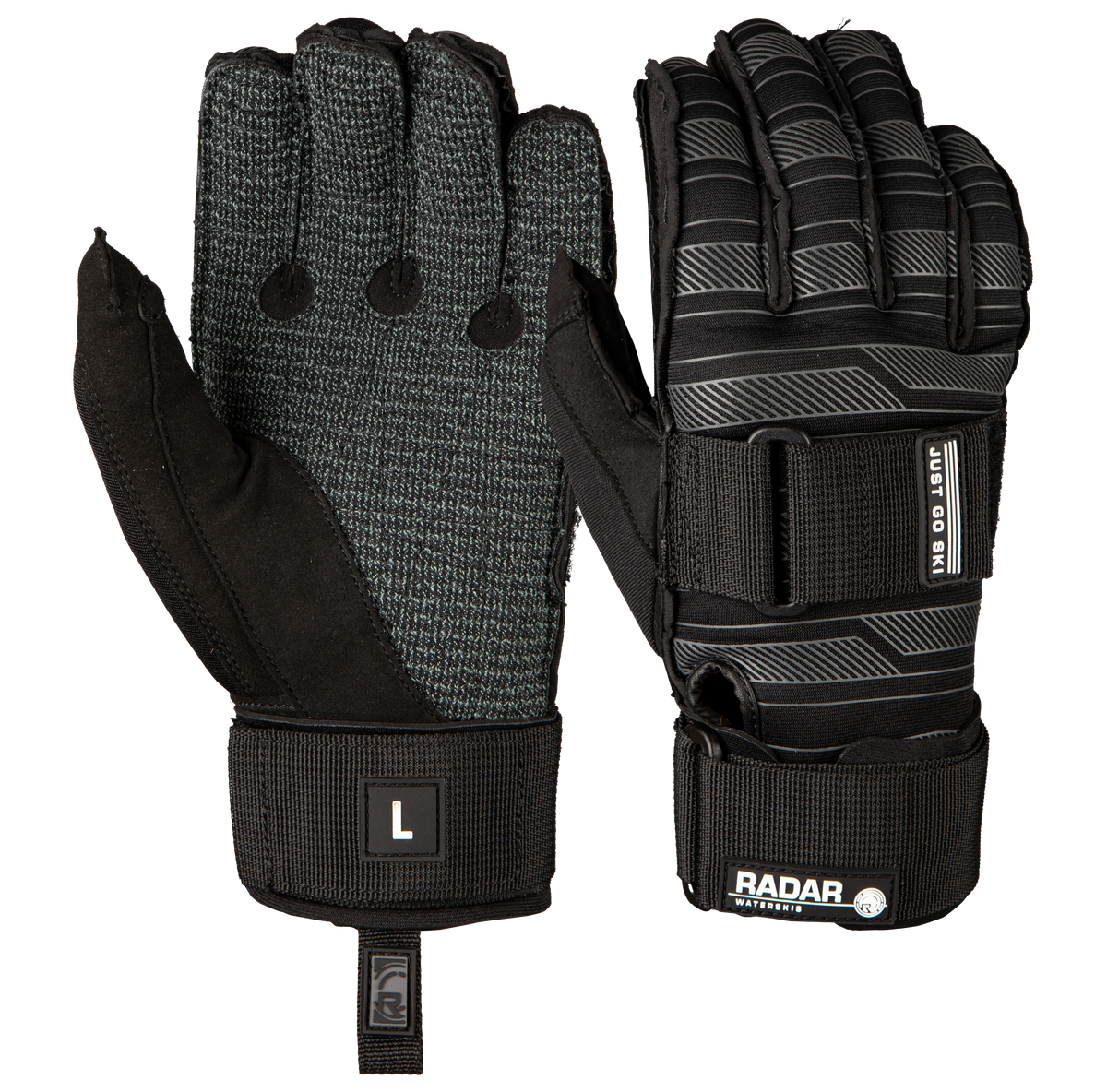 2027 Radar Fuse-K Inside-Out Waterski Glove - Charcoal