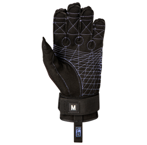 2027 Radar Lyric Women's Inside-Out Waterski Glove - Black / Violet