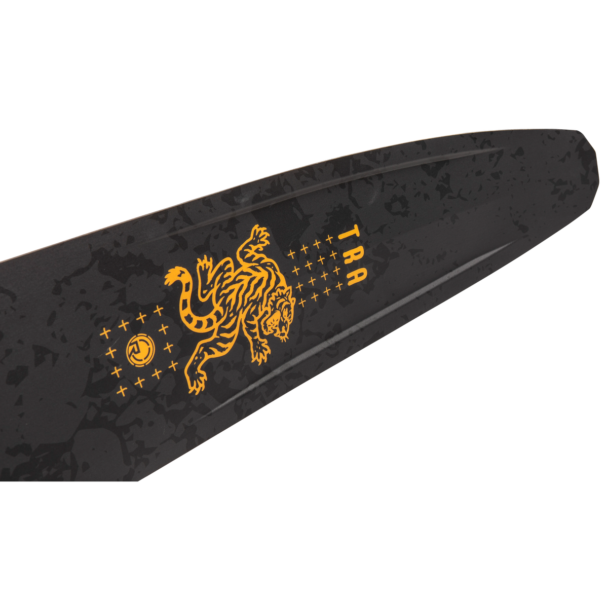 2027 Radar Boy's Total Radar Awesomeness Slalom Waterski - Matte Black / Tiger Yellow