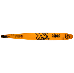 2027 Radar Boy's Total Radar Awesomeness Slalom Waterski - Matte Black / Tiger Yellow