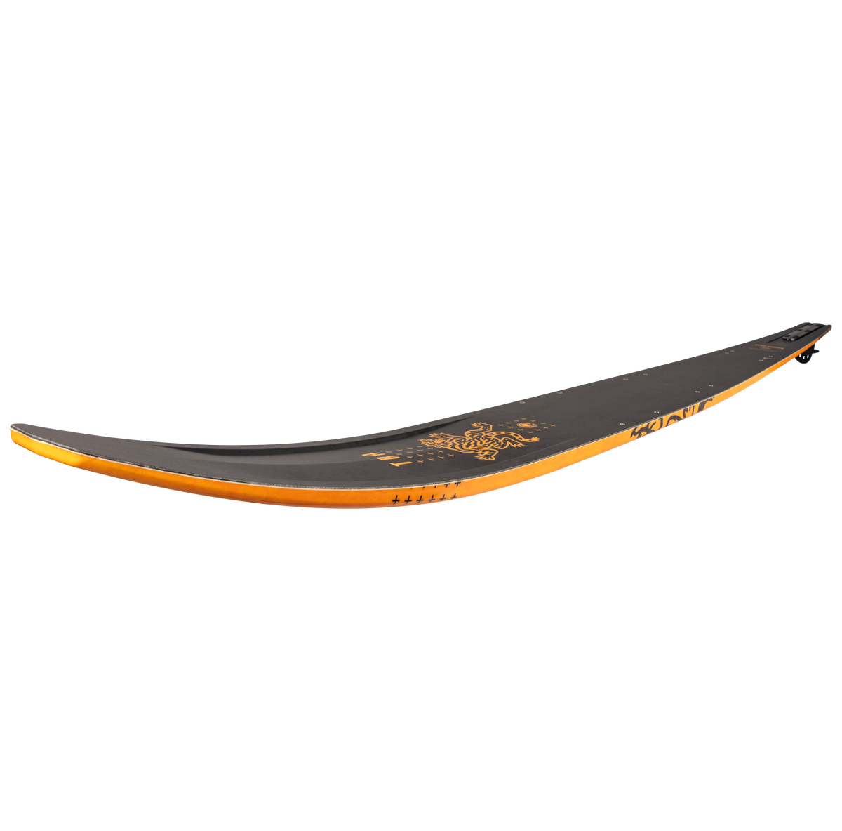 2027 Radar Boy's Total Radar Awesomeness Slalom Waterski - Matte Black / Tiger Yellow