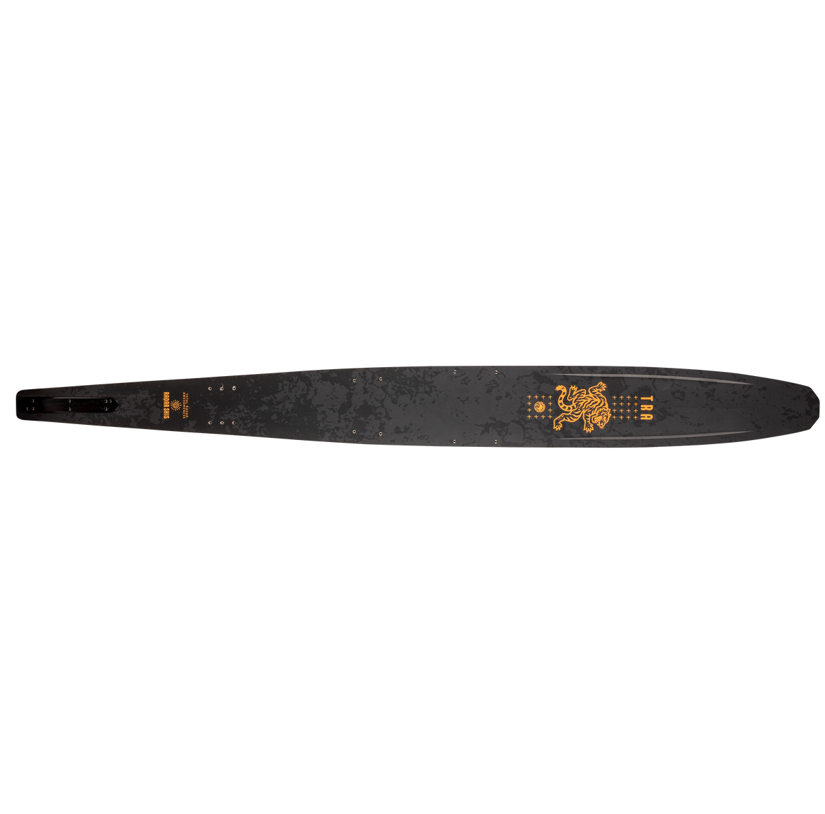 2027 Radar Boy's Total Radar Awesomeness Slalom Waterski - Matte Black / Tiger Yellow