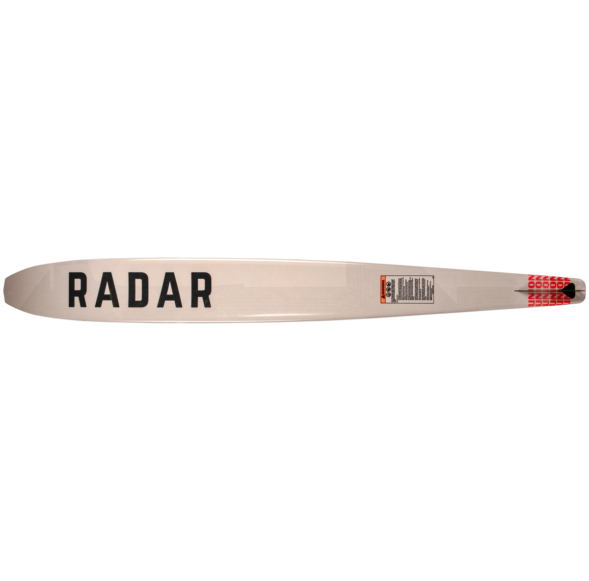 2027 Radar Union Slalom Waterski - Black / Race Red