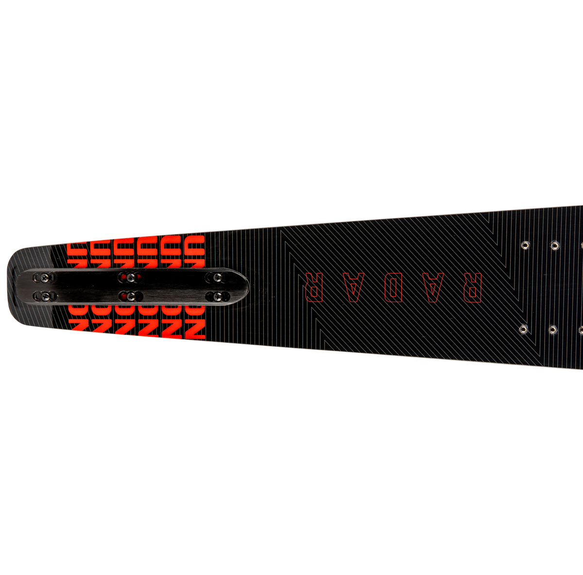 2027 Radar Union Slalom Waterski - Black / Race Red
