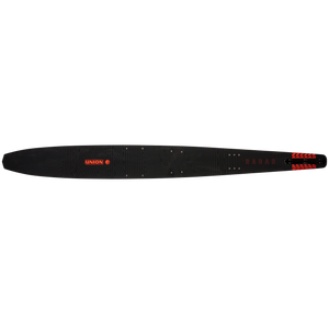 2027 Radar Union Slalom Waterski - Black / Race Red