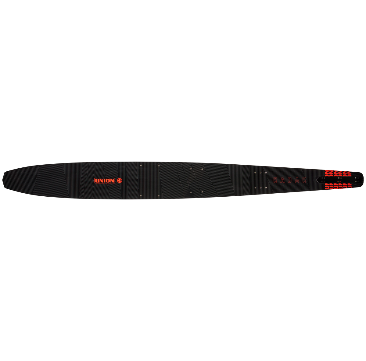 2027 Radar Union Slalom Waterski - Black / Race Red