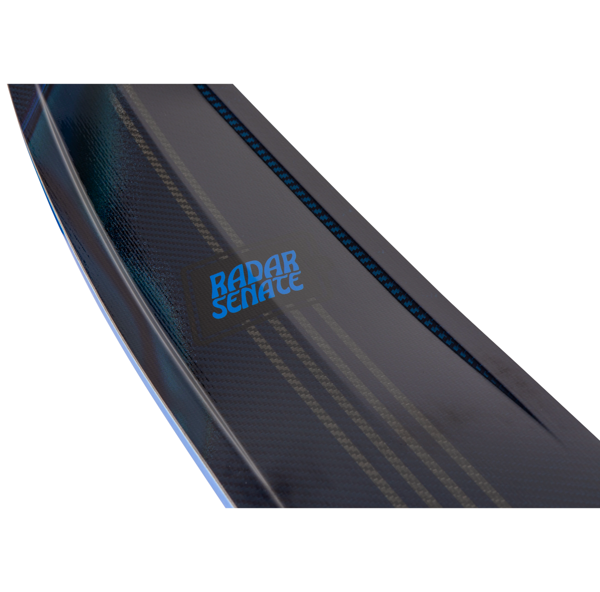 2027 Radar Senate Alloy Slalom Waterski - Carbon / Royal Flash