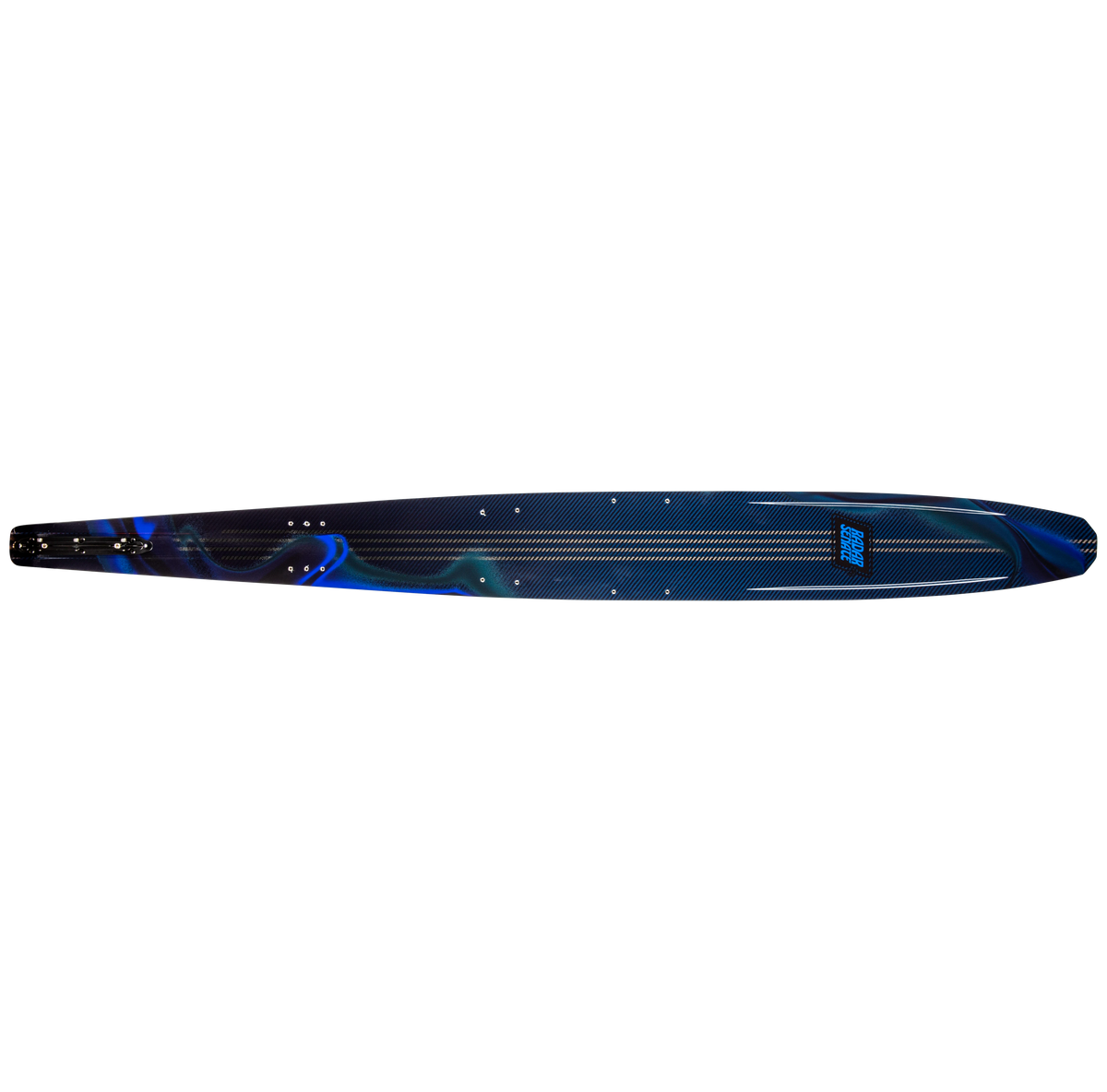 2027 Radar Senate Alloy Slalom Waterski - Carbon / Royal Flash