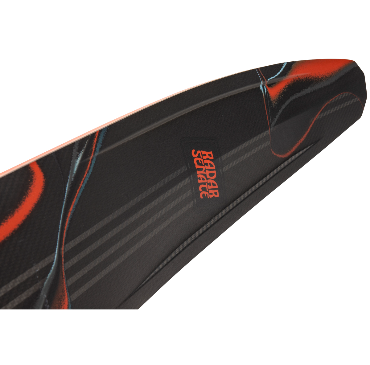 2027 Radar Senate Graphite Slalom Waterski - Carbon / Matte Black Flash