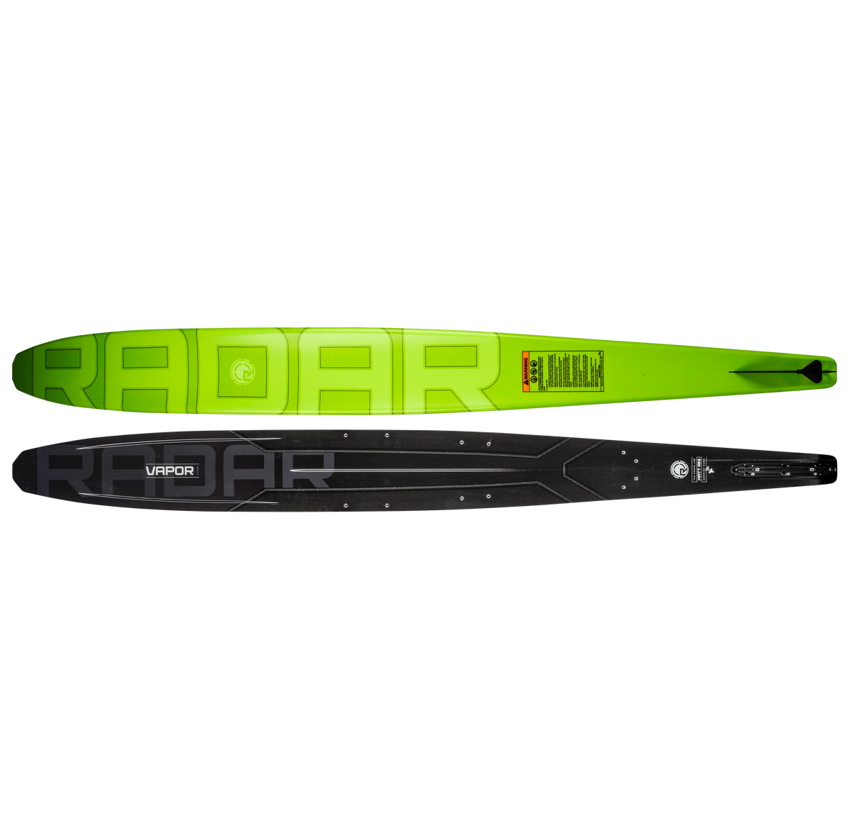 2027 Radar Vapor Lithium Slalom Waterski - Carbon / Black / Neon