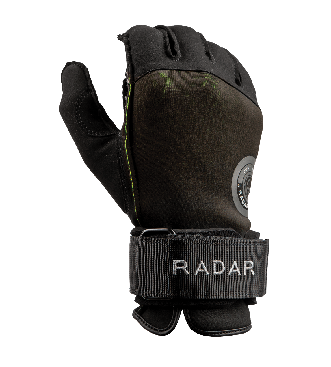 2027 Radar Vice Inside-Out Waterski Glove - Black / Midnight Volt